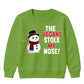 The Vegans Stole My Nose Graphic Christmas Kids Sweatshirt