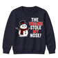 The Vegans Stole My Nose Graphic Christmas Kids Sweatshirt