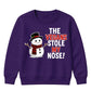 The Vegans Stole My Nose Graphic Christmas Kids Sweatshirt