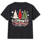 Three Festive Trees Merry Lettering Christmas Kids T-Shirt