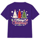Three Festive Trees Merry Lettering Christmas Kids T-Shirt
