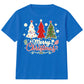 Three Festive Trees Merry Lettering Christmas Kids T-Shirt