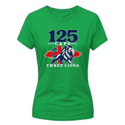 Three lions 125 caps national team graphic Ladies T-Shirt