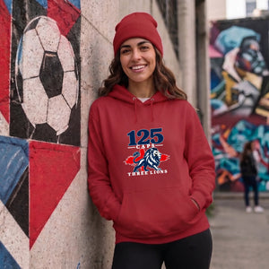 Three lions 125 caps national team graphic Unisex Hoodie