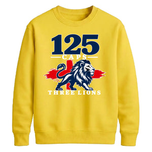 Three lions 125 caps national team graphic Unisex Sweatshirt