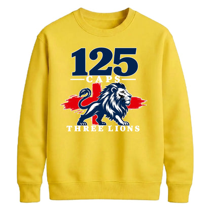 Three lions 125 caps national team graphic Unisex Sweatshirt