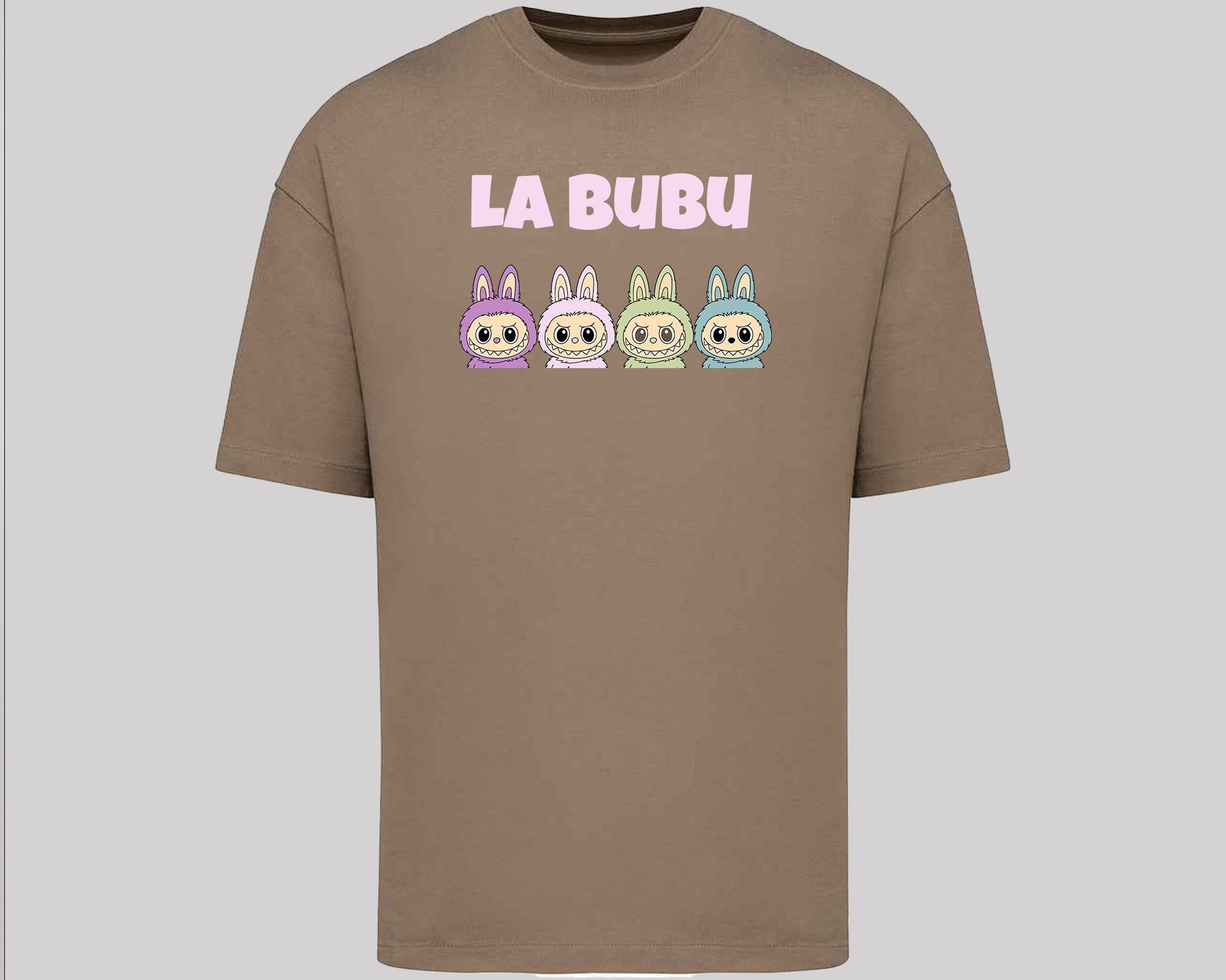 Labubu Graphic Oversize T-Shirt, Cool And Funny Cartoon Printed Tee, 100% Organic Cotton Gift For Men & Women M8427