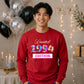 Tie Dye Limited Edition Personliased Happy Birthday Sweatshirt