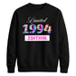 Tie Dye Limited Edition Personliased Happy Birthday Sweatshirt