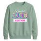 Tie Dye Limited Edition Personliased Happy Birthday Sweatshirt