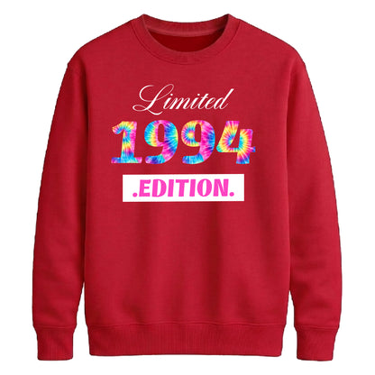 Tie Dye Limited Edition Personliased Happy Birthday Sweatshirt