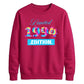 Tie Dye Limited Edition Personliased Happy Birthday Sweatshirt