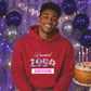Tie Dye Limited Personalised Happy Birthday hoodie