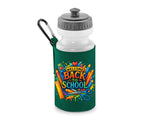Welcome Back To School Water Bottle, BPA Free, Leakproof & Reusable, Soft Pull Up Drink Nozzle Cap Great For Kids Students & School Days M8478