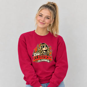 Too Electric to Ignore Sweatshirt | Retro Graphic Crewneck Jumper
