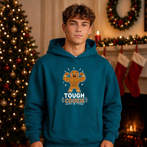 Funny Buff Ginger Tough Cookie Christmas Oversized Hoodie