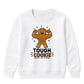 Tough Cookie Muscular Gingerbread Christmas Kids Sweatshirt
