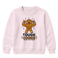 Tough Cookie Muscular Gingerbread Christmas Kids Sweatshirt