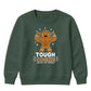 Tough Cookie Muscular Gingerbread Christmas Kids Sweatshirt