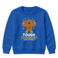 Tough Cookie Muscular Gingerbread Christmas Kids Sweatshirt