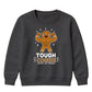 Tough Cookie Muscular Gingerbread Christmas Kids Sweatshirt
