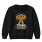 Tough Cookie Muscular Gingerbread Christmas Kids Sweatshirt