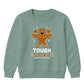 Tough Cookie Muscular Gingerbread Christmas Kids Sweatshirt