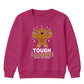 Tough Cookie Muscular Gingerbread Christmas Kids Sweatshirt
