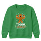 Tough Cookie Muscular Gingerbread Christmas Kids Sweatshirt