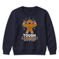 Tough Cookie Muscular Gingerbread Christmas Kids Sweatshirt