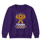 Tough Cookie Muscular Gingerbread Christmas Kids Sweatshirt