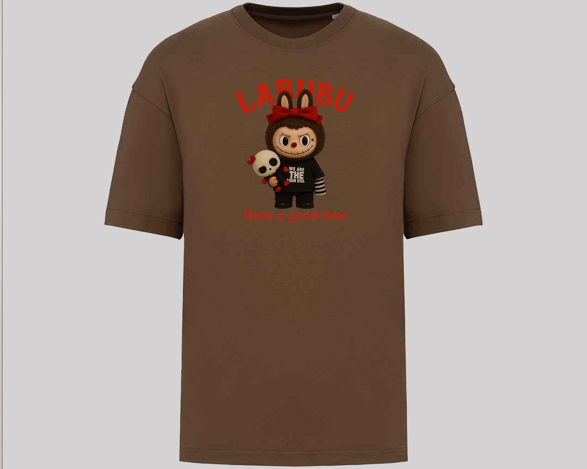 Labubu Native Spirit Oversized T-Shirt, Have A Good Time Tee for Streetwear Lovers, Oversized Fit Top M8411