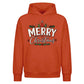 Traditional Merry Typography Christmas Oversized Hoodie