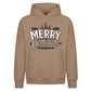 Traditional Merry Typography Christmas Oversized Hoodie
