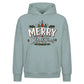 Traditional Merry Typography Christmas Oversized Hoodie