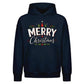Traditional Merry Typography Christmas Oversized Hoodie