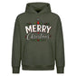 Traditional Merry Typography Christmas Oversized Hoodie