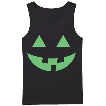 Traditional pumpkin face Glow in the Dark Tank Top Men