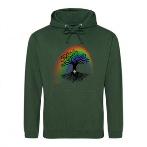 Tree Of Life Rainbow Aura Pride Month Unisex Hoodie