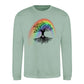 Tree of Life Rainbow Aura Pride Month Unisex Sweatshirt