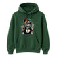 Trendy skeleton iced coffee lover graphic Halloween hoodie