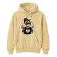 Trendy skeleton iced coffee lover graphic Halloween hoodie