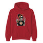 Trendy skeleton iced coffee lover graphic Halloween hoodie