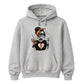 Trendy skeleton iced coffee lover graphic Halloween hoodie