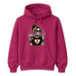 Trendy skeleton iced coffee lover graphic Halloween hoodie