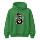 Trendy skeleton iced coffee lover graphic Halloween hoodie