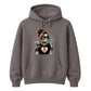 Trendy skeleton iced coffee lover graphic Halloween hoodie