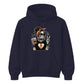 Trendy skeleton iced coffee lover graphic Halloween hoodie