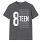 Trendy Stacked Eighteen Graphic 18 Birthday Unisex T-Shirt