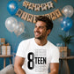 Trendy Stacked Eighteen Graphic 18 Birthday Unisex T-Shirt